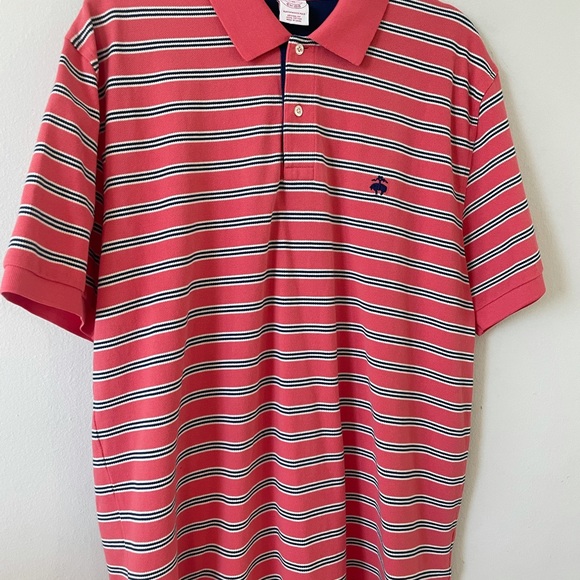 Brooks brothers Men’s pink striped polo shirt - Picture 2 of 7